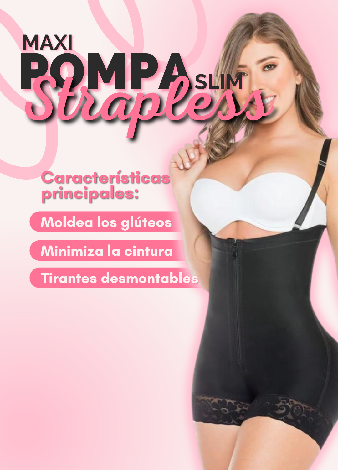 Maxi Pompa Slim Strapless